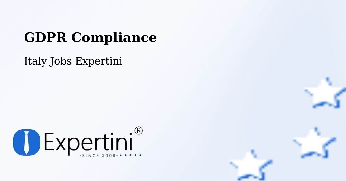 EU GDPR Compliance Statement – Samarate - Italy Jobs Expertini