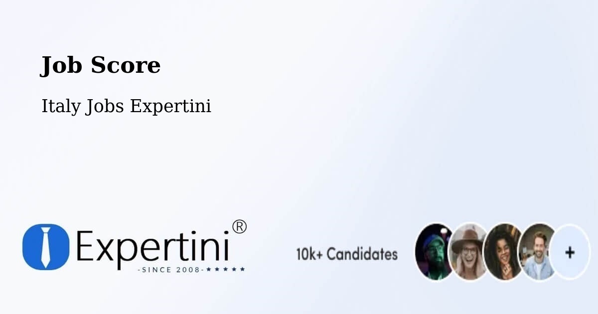 Job Score & Job Description Score Tool – Samarate - Italy Jobs Expertini