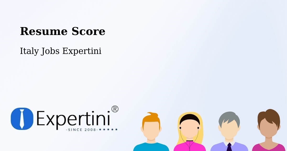 Resume Score & Job Description Match Tool – Samarate - Italy Jobs Expertini